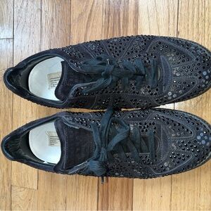 MM6 Maison Martin Margiela Black Studded Sneakers
